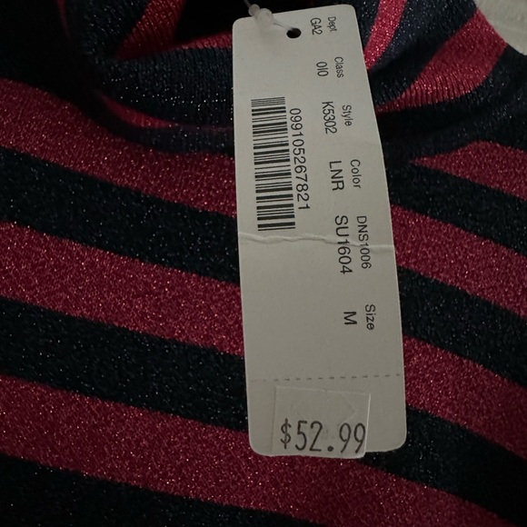 ✨NWT✨ J.Crew Sparkly Pink and Blue Turtleneck💖 - Picture 3 of 3
